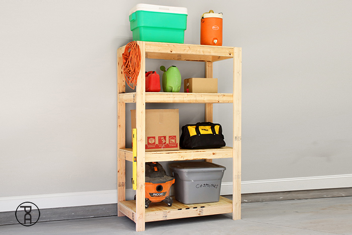Cheap and Easy DIY Garage Shelves, Building Plans