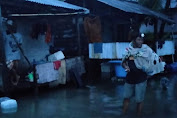  Air Laut Meluap, Pulau Pannikiang yang Berpenduduk 74 Orang di Barru Terendam
