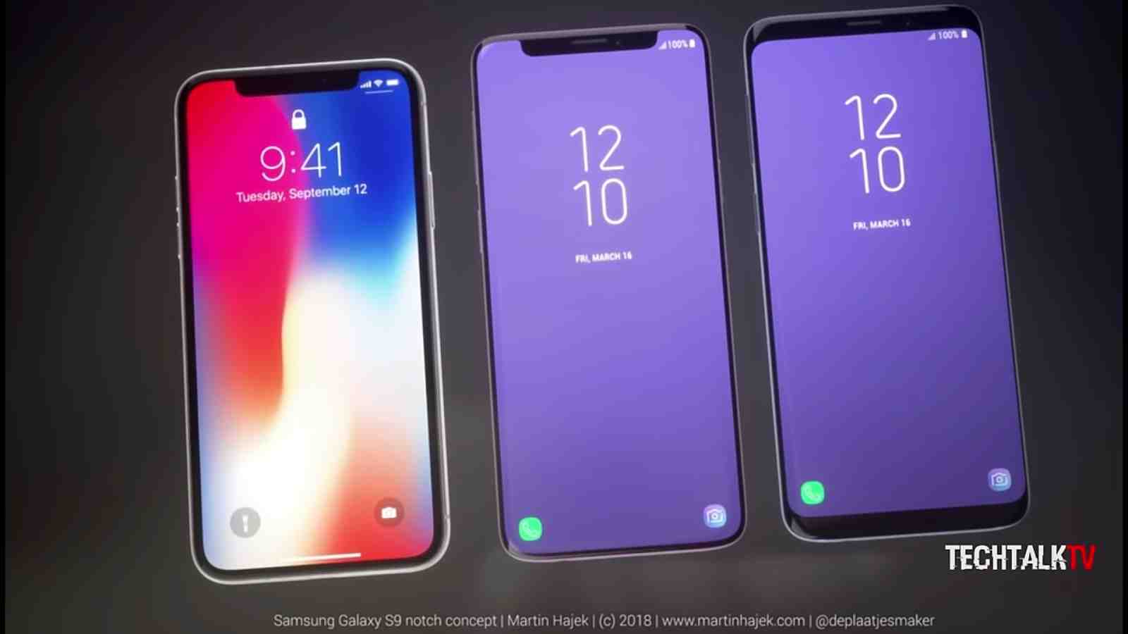 Samsung Galaxy S9 With A Notch Display