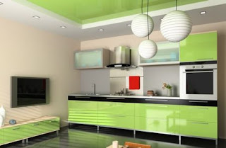 Light Green Kitchen Cabinets Design