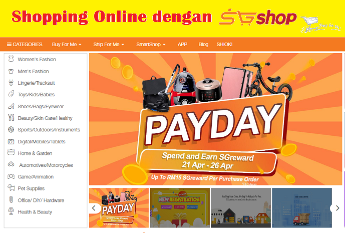 Shopping Online dengan SG Shop
