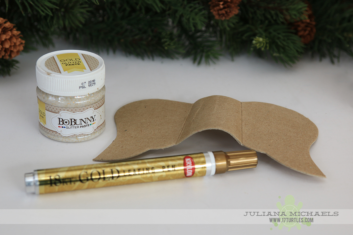 Darice Paper Mache Angel Kit Wings, BoBunny Glitter Paste, Krylon Gold Leafing Pen