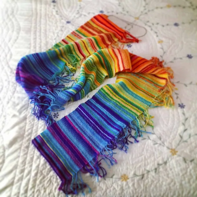 Temperature Blanket Alternatives - Knitted Temperature Scarf