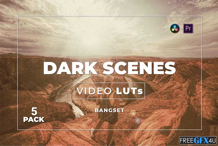 Bangset Dark Scenes Pack 5 Video LUTs Bangset Dark Scenes Pack 5 Video LUTs