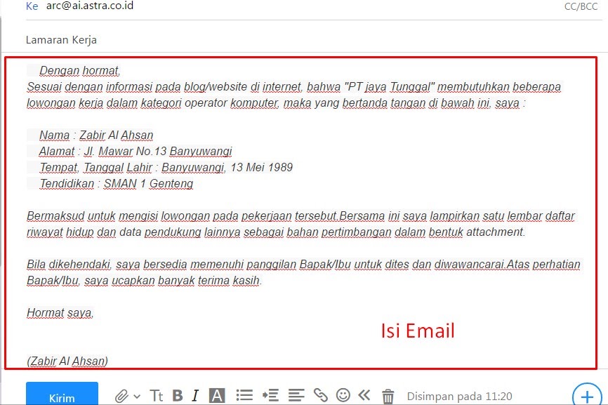 Cara Membuat dan Mengirim Lamaran Kerja via Email yang Efektif