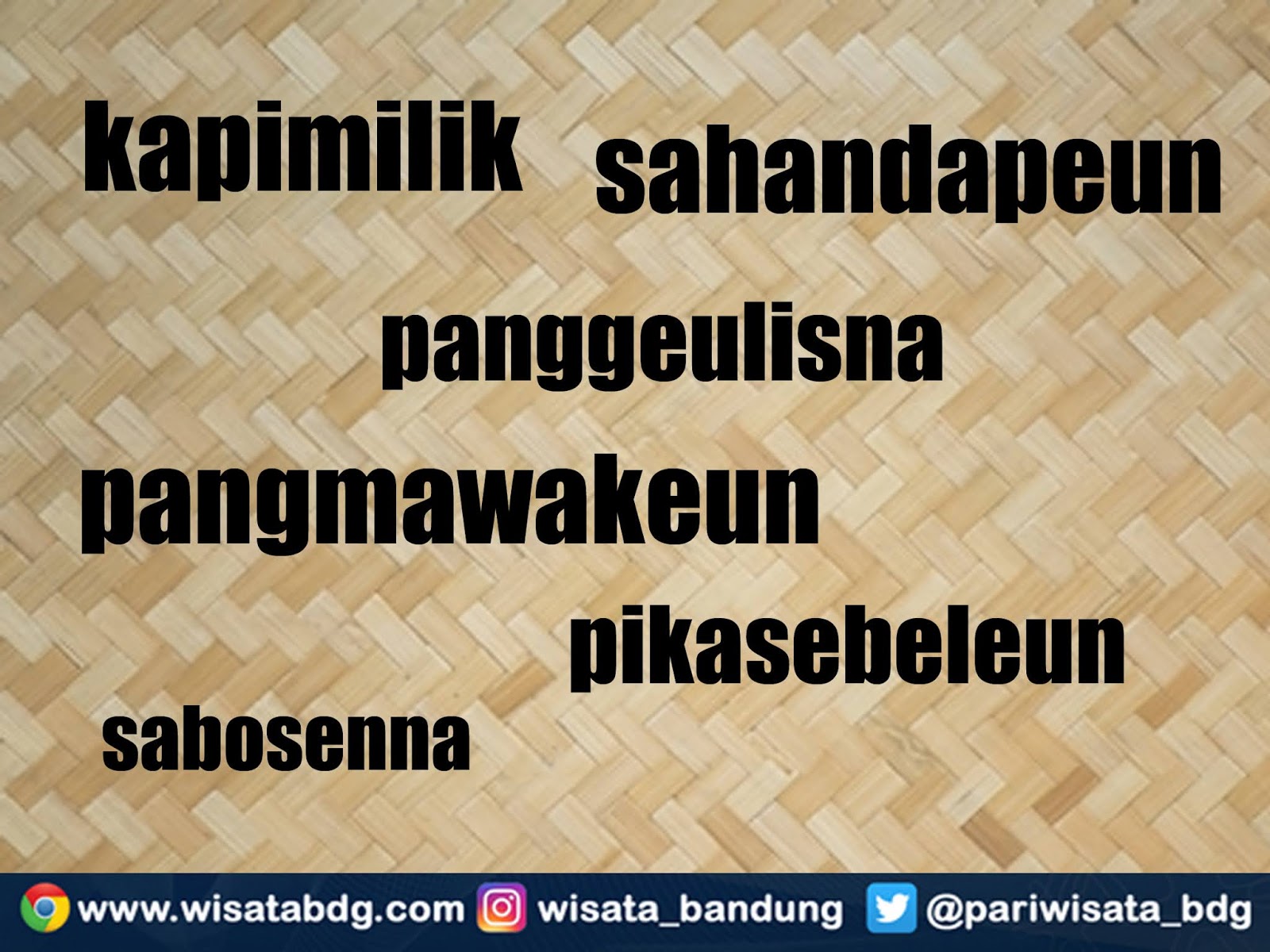 Rarangken barung ka an teh gunana lain pikeun ngawangun