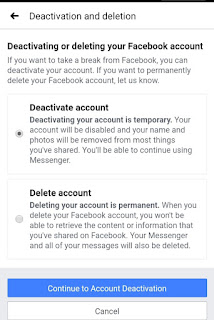 Delete fb account permanently, disable fb account