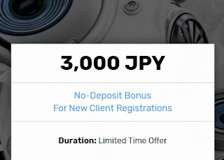 FXGT 3000 JPY Forex No Deposit Bonus