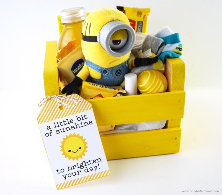 Sunshine Gift Box with Free Printable Gift Tag