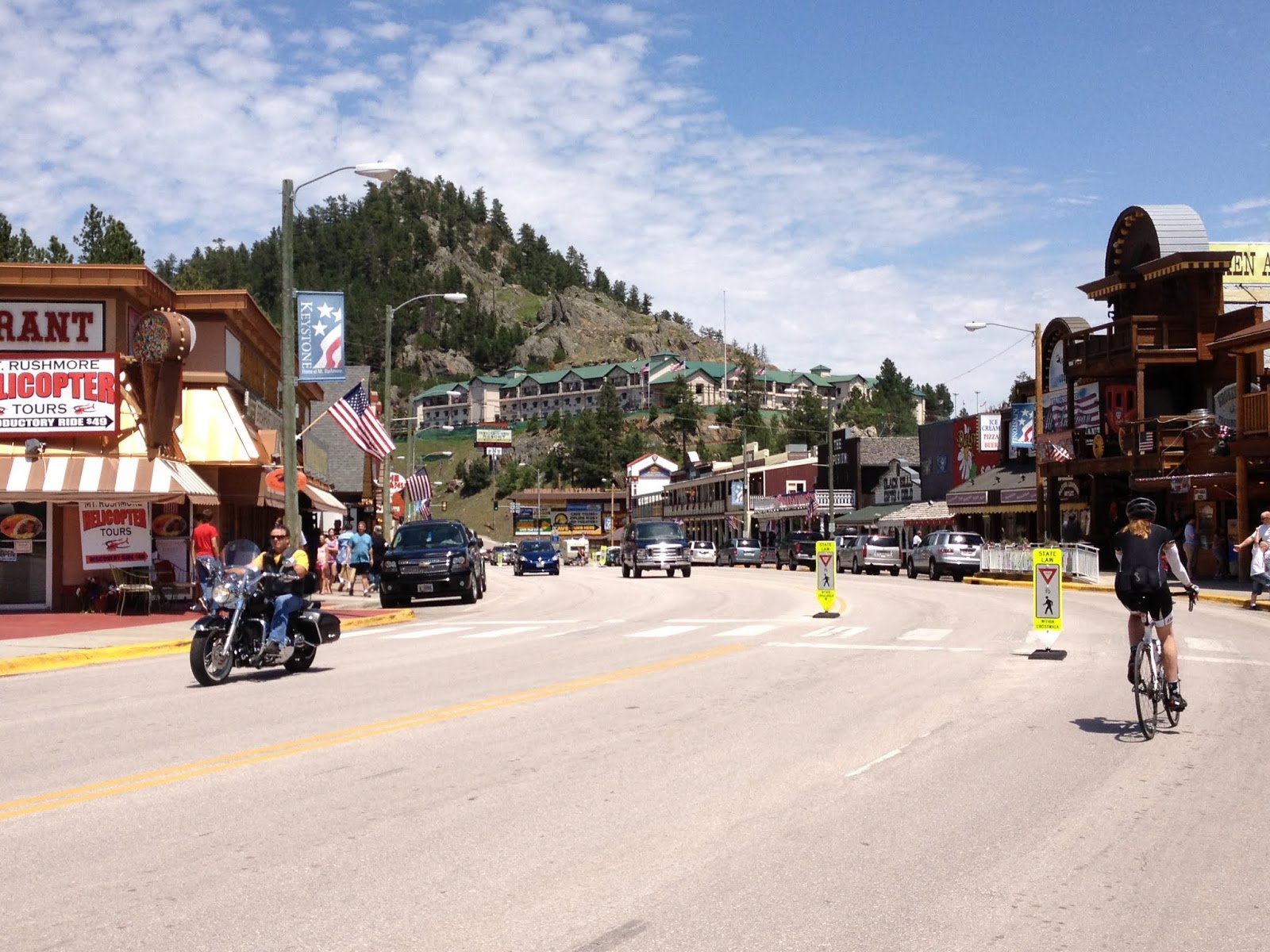 Mike & Anne's Xusa Bike Trip Day 22 74 miles Hot Springs to Rapid City, SD