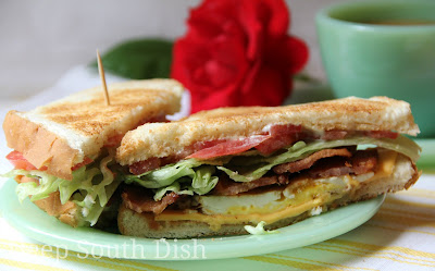 Deep South Dish Fried Egg Blt Belt Sandwich