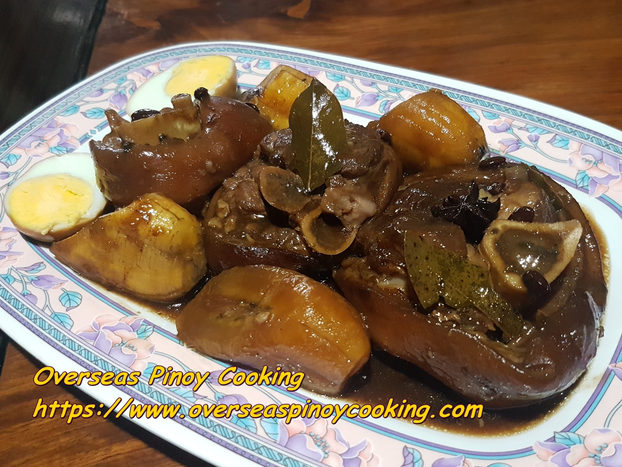 Humba Pork Pata with Saba