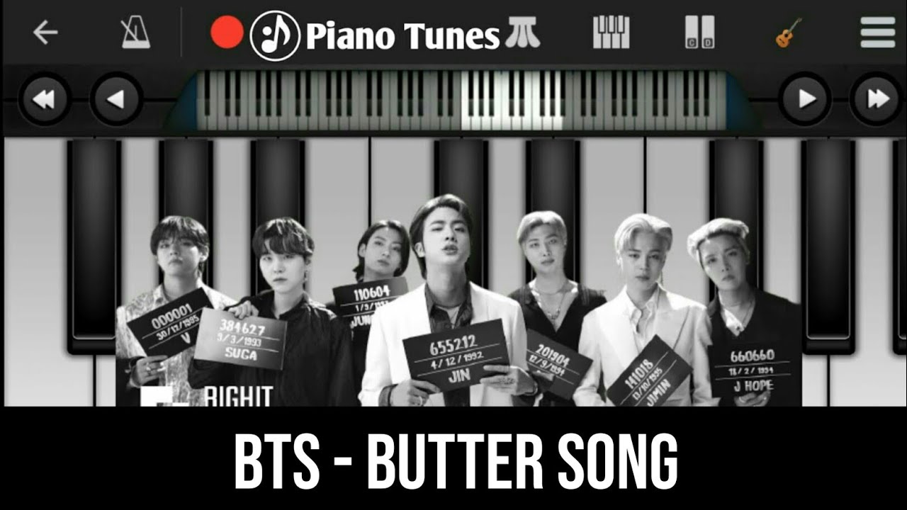 BTS Butter Song Piano / KeyBoard Notes