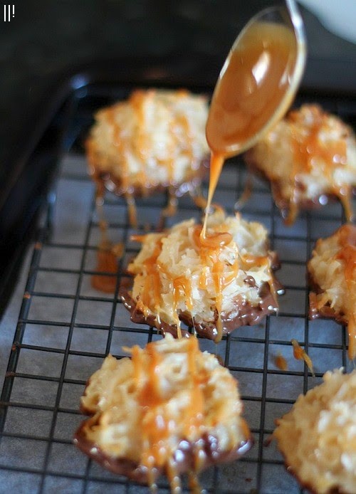 Salted Caramel Coconut Macaroons