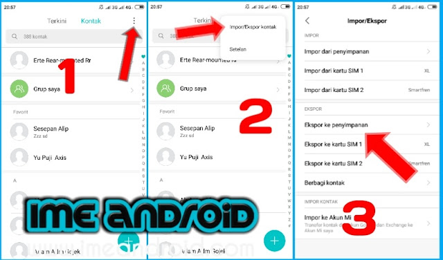 Cara backup seluruh nomor hp