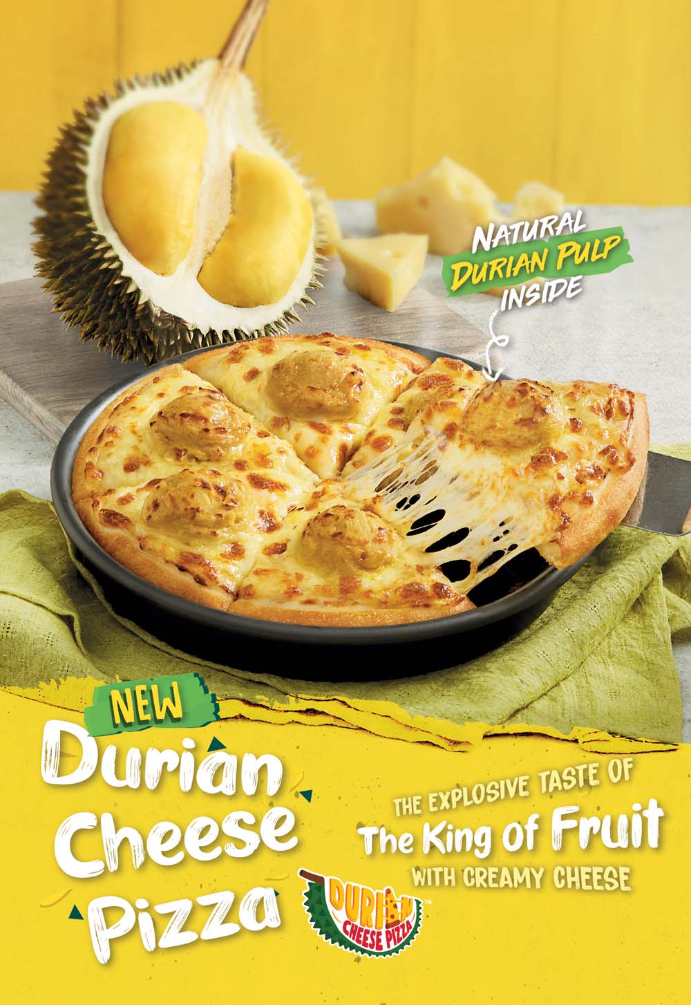 Pizza Hut Malaysia Introduced Durian Cheese Pizza - sayidahnapisahdotcom