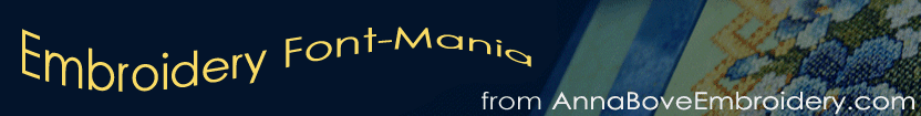 Embroidery font-mania