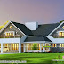 3013 square feet sloping roof house plan