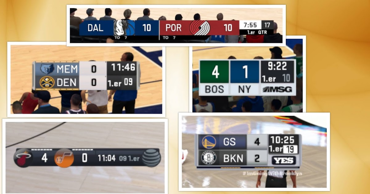 NBA 2K21 Scoreboards 2021 Updates by ernel2014 & Santicruyff