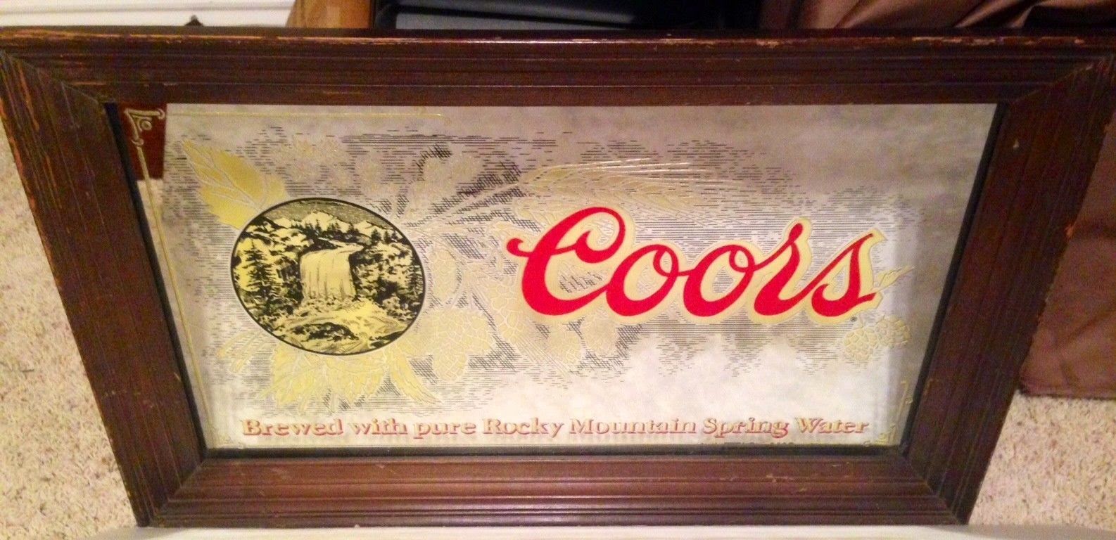 Johnny Boys Finds Vintage Coors Beer Mirror 1980