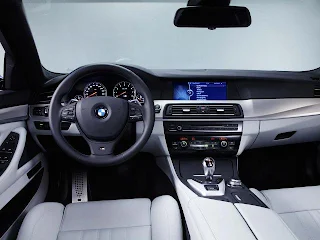 BMW M5 interior view