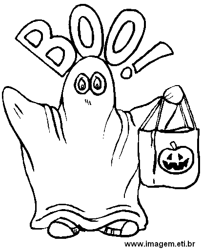 Desenhos de Halloween para Imprimir e Colorir