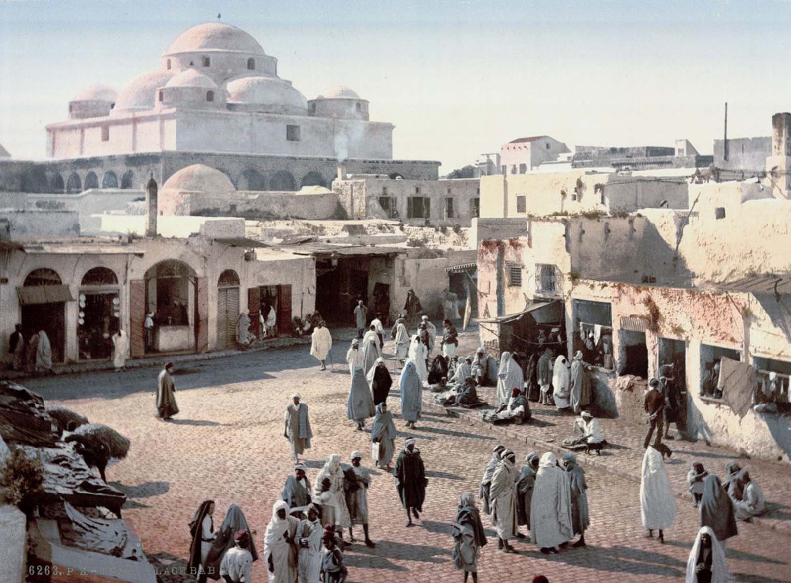 tunisia old color photochrom