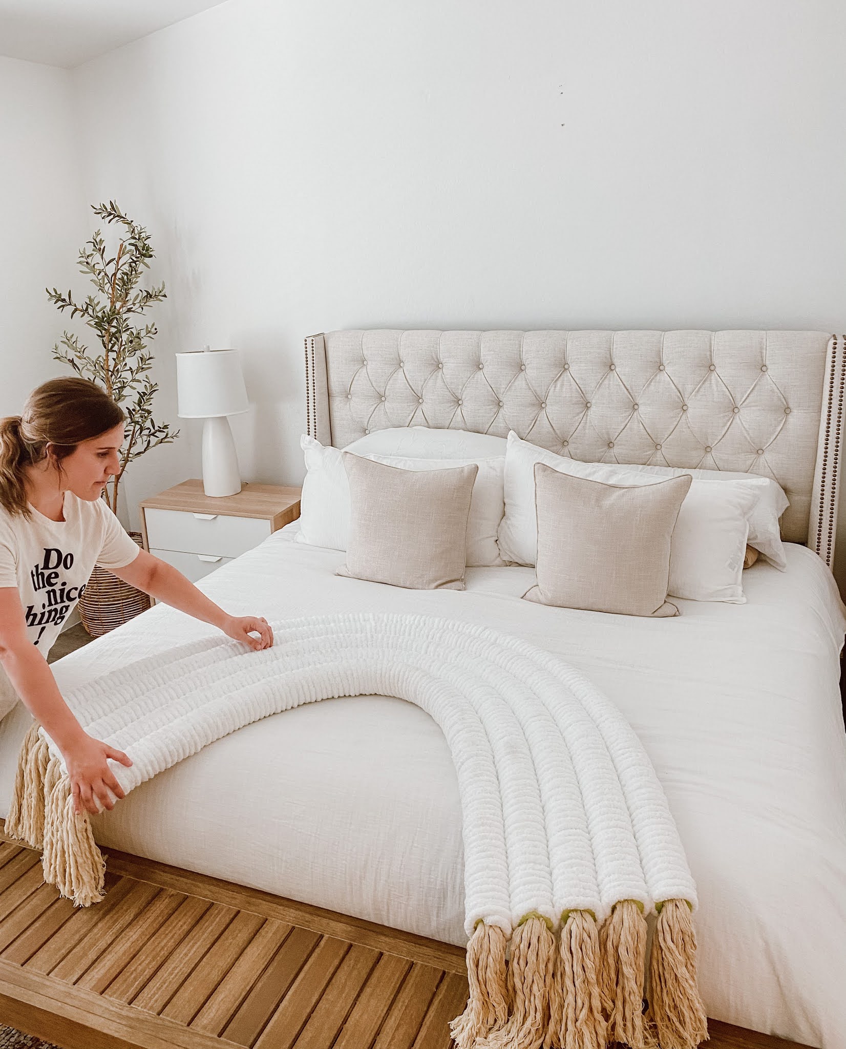 DIY Rainbow Pool Noodle Headboard