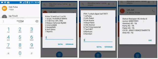 cara cek nomor axis 2019