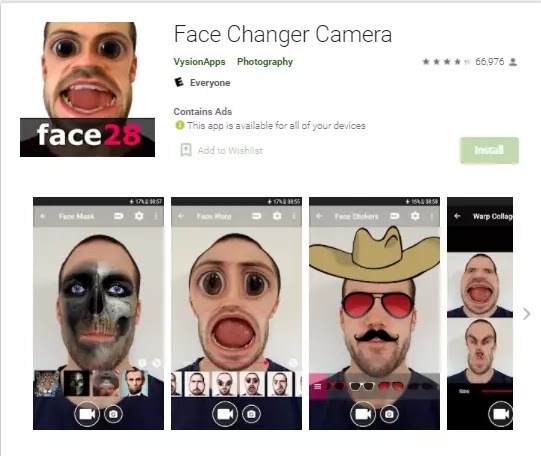 face changer camera app face changer camera app