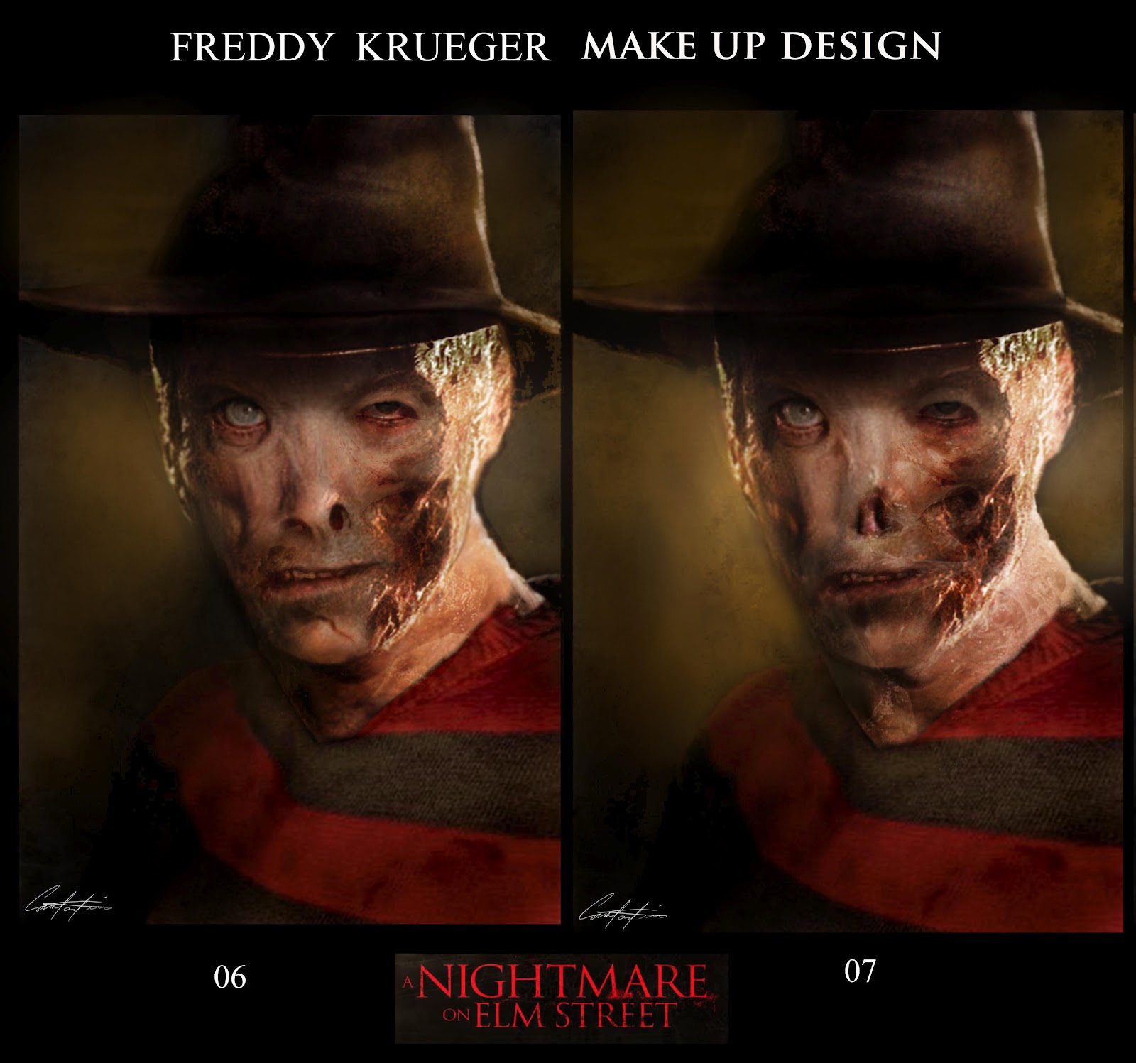 Constantine Sekeris Design Freddy Krueger Makeup Designs.