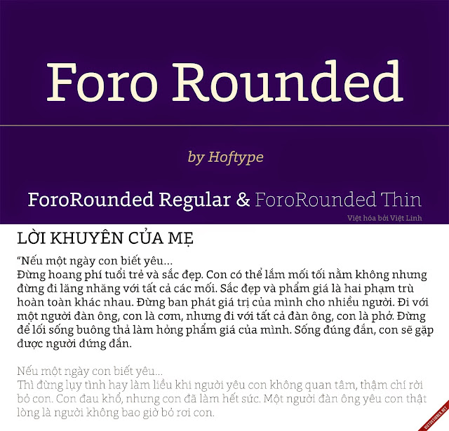 [Slab Serif] Foro Rounded Regular & Thin Việt hóa