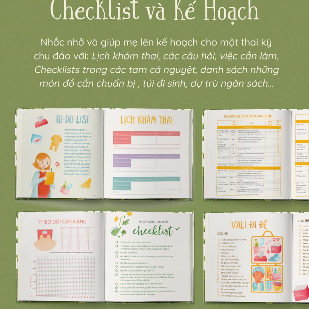 [A116] 2 cuốn sách về mang thai tuyệt vời nhất cho Mẹ Bầu