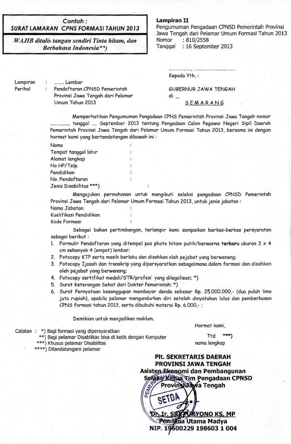 Cpns Pemprov Jateng 212 Formasi 170 Tenaga Kesehatan Dan