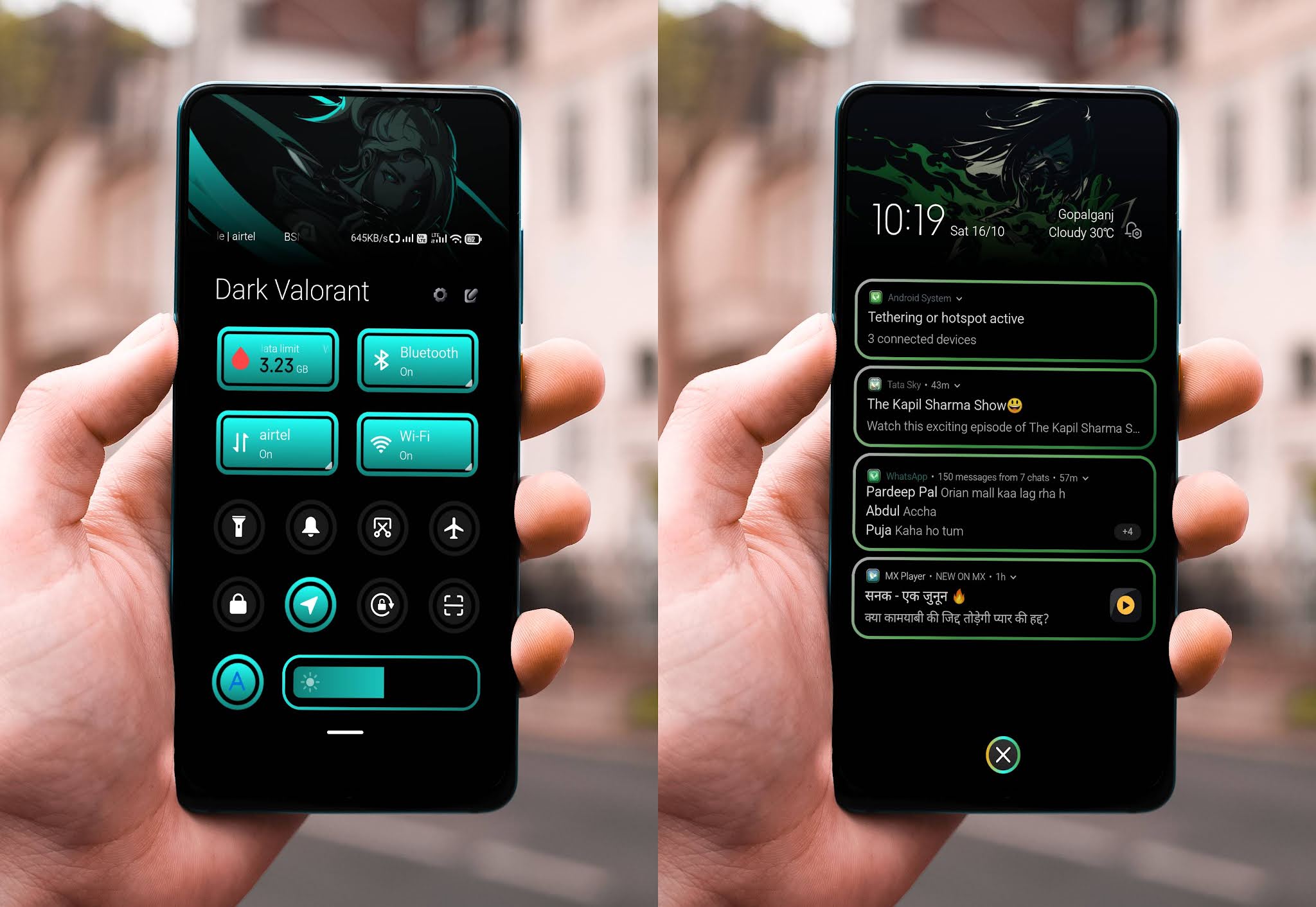 Dark Valorent Theme for miui 12 Best Theme for miui 12 MIUI Themes