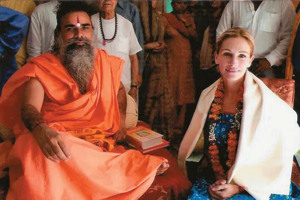 Neem Karoli Baba and Julia Roberts