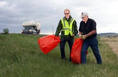 <b>LIONS CLEAN-UP CREW AT WORK</b>