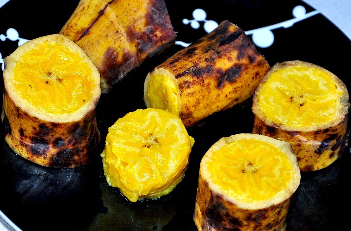Me tornando magra: Banana da terra cozida no microondas