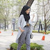 Ootd Hijab Celana Coklat Joger