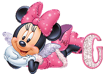 Alfabeto de Minnie Mouse con alitas G.