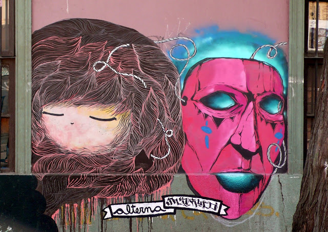street art santiago de chile barrio yungay arte callejero alterna