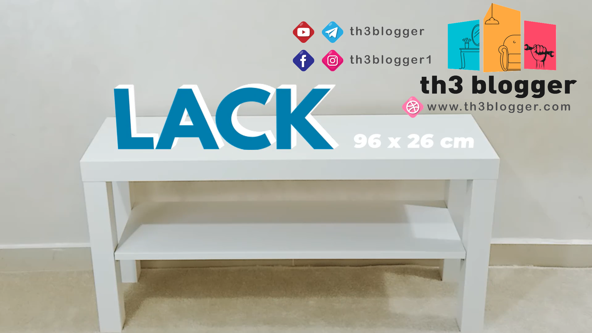 IKEA LACK TV bench assembly guide