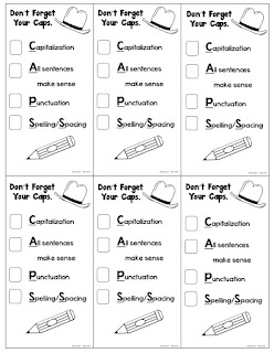 Editing Marks Sheet | Teacher's Take-Out