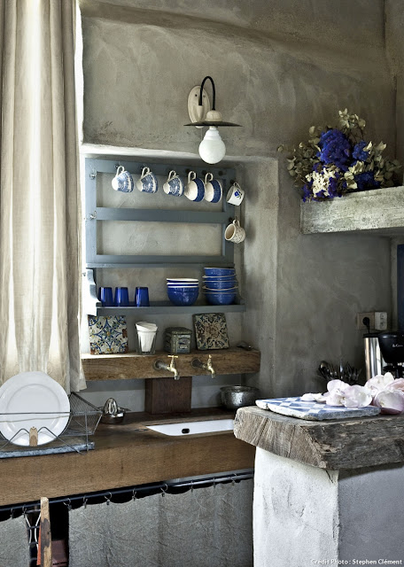 A coastal style house between loft and bookshop in  Belle-Île-en-Mer, France