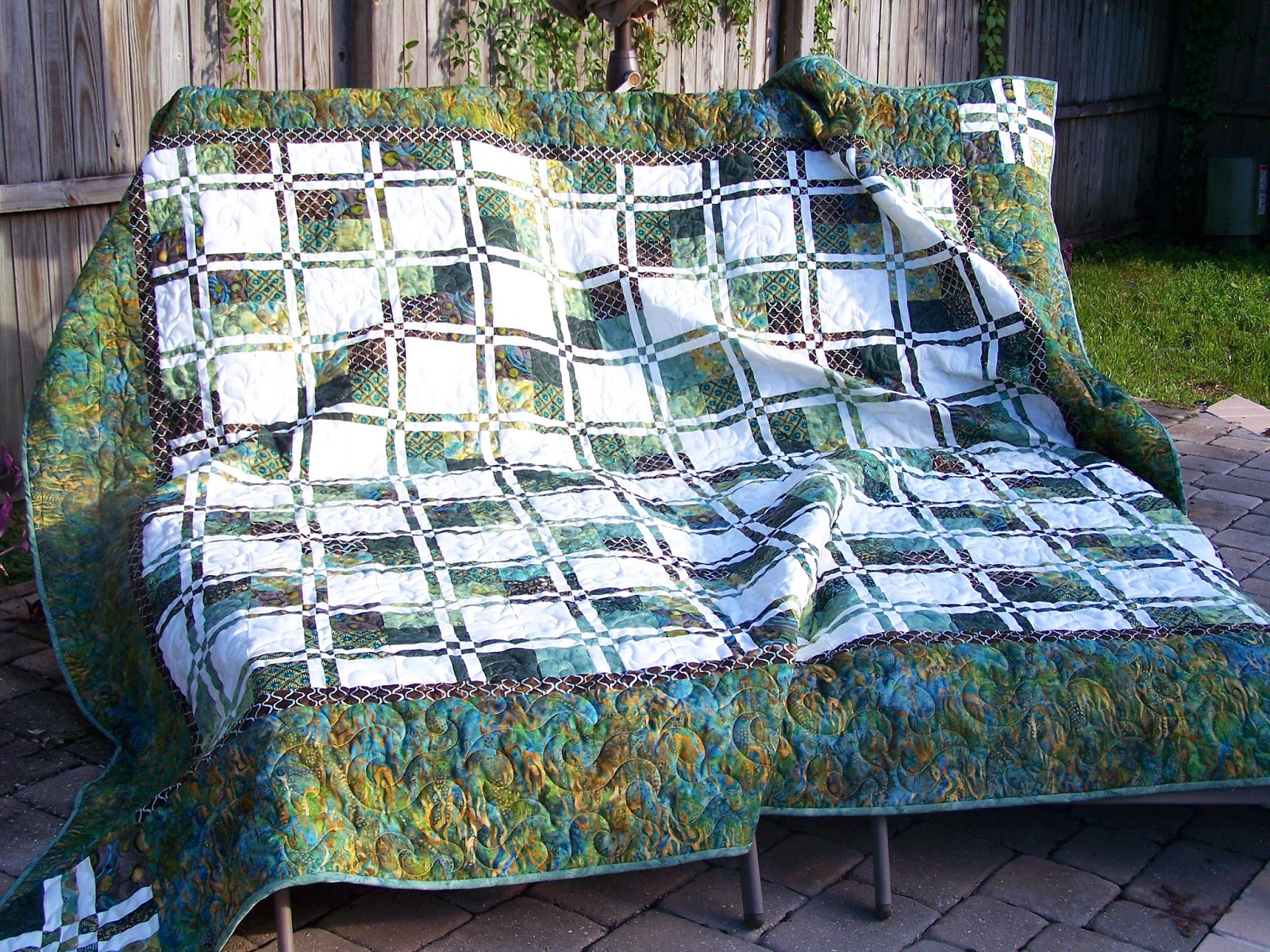 Hand Made Karma: Disappearing Four Patch - Tyler & Maranda's Quilt