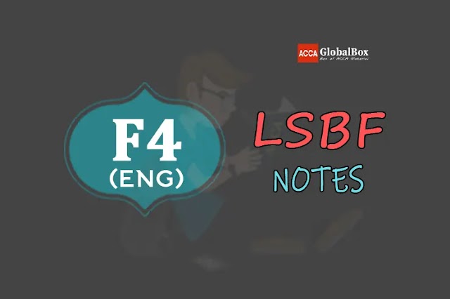 F4 (LW-ENGLISH) - Notes - by LSBF | Corporate and Business Law | ACCA