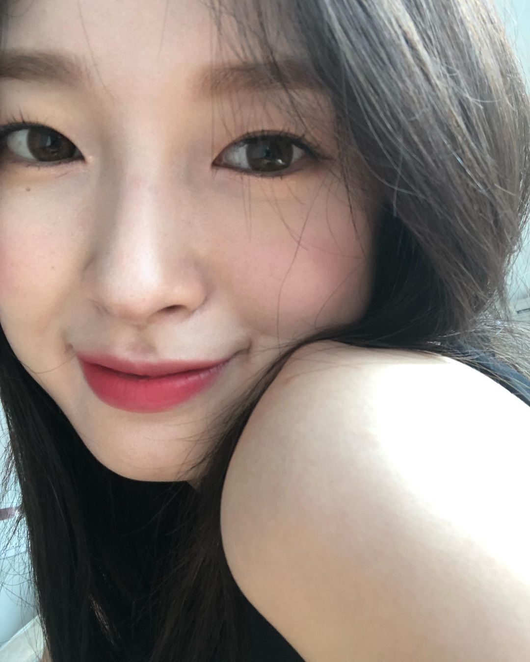 썸네일-색시 뿜기는 오마이걸 아린 인스타그램 셀카-이미지