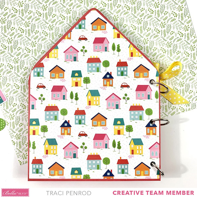 House Shaped Home Together Family Scrapbook Album made with envelopes