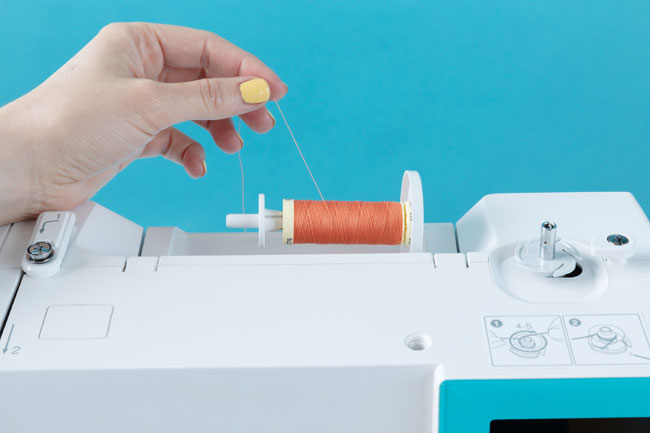 Spool unravelling on sewing machine