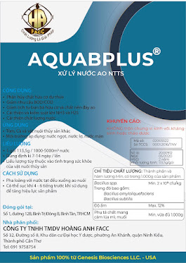 AQUABPLUS - Chuyên gia xử đáy và nước ao nuôi tôm (gói 113,5gram) - Mỹ
